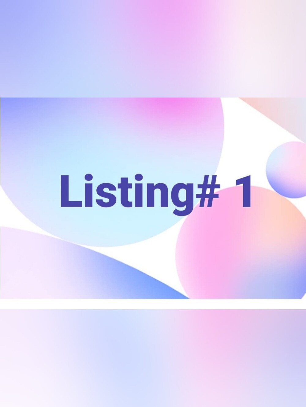 Live Party Listing Number 1  Qty. 1  All Items Are Numbered On Live Party